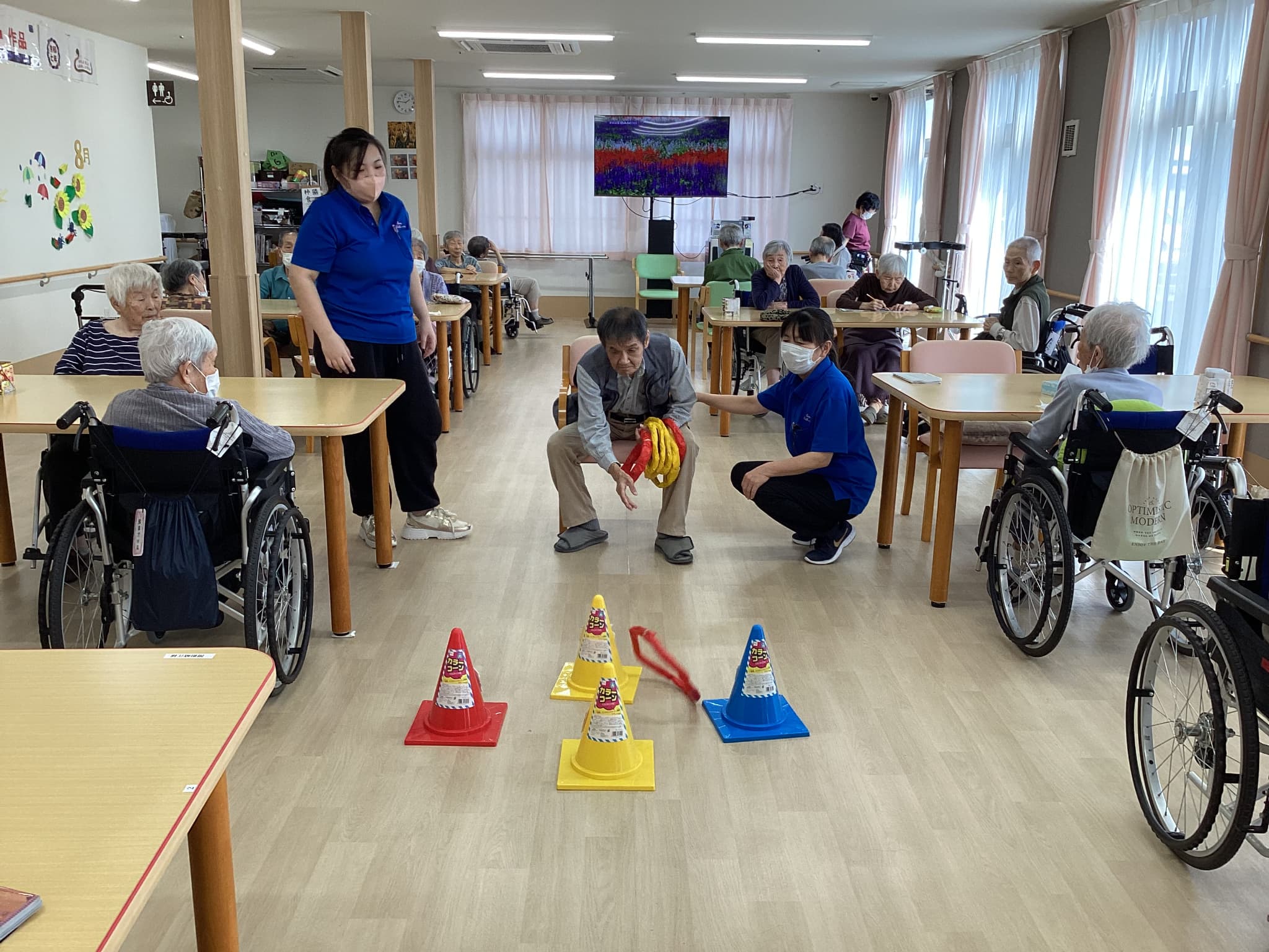 「アースケア前橋　朝倉の里」輪投げゲーム◎